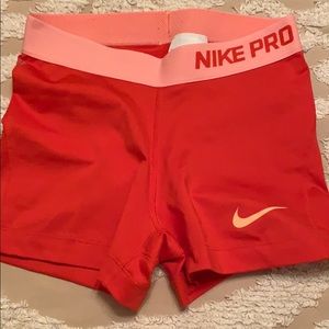 Nike pro compression shorts